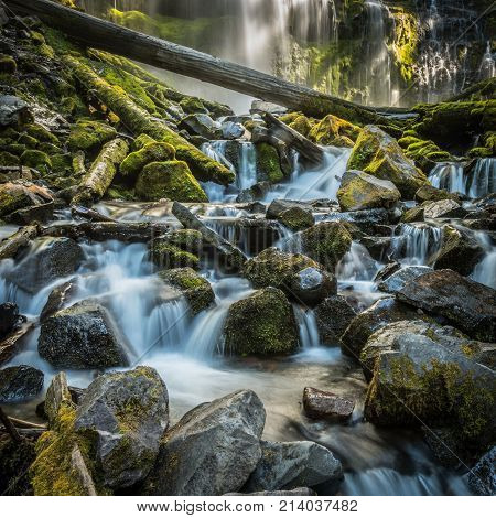 Long Exposure Of The Bottom Of Proxy Falls
