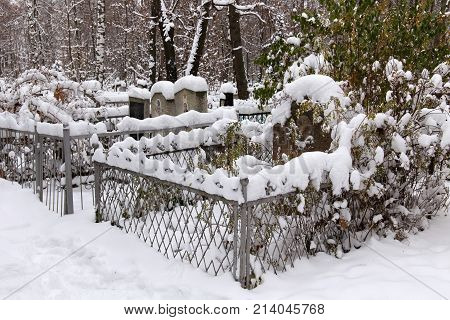NIZHNY NOVGOROD, RUSSIA - NOVEMBER 07, 2016: The grave of Catherine Alekseevna Peshkova (1901-1906) the daughter of the famous Russian and Soviet writer Maxim Gorky. The girl died of meningitis.