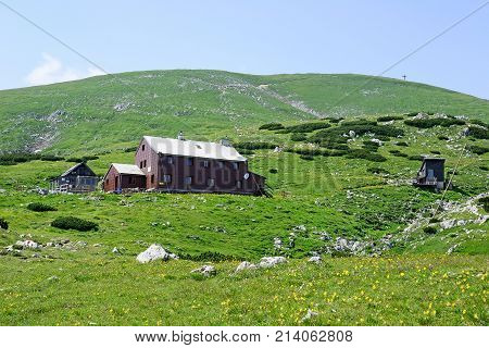 Landscape of Veitsch Austria in summer time