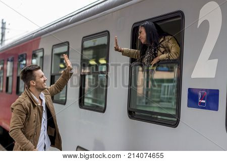 arrival by train