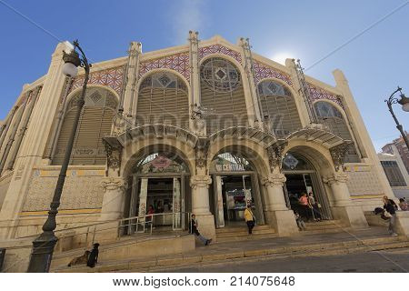The Central Market Of The City Of Valencia