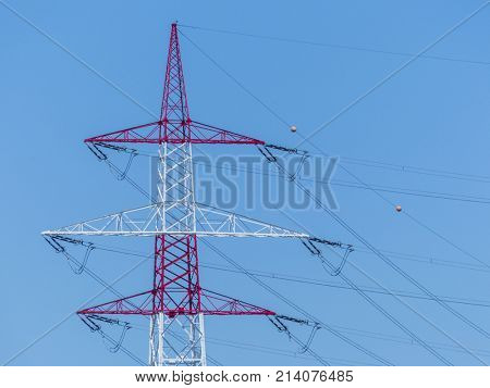 power buttons of a high voltage line