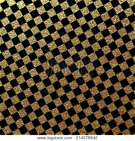 Abstract Gold Glitter Geometric Vector Background.