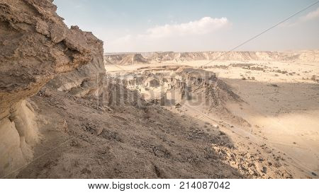 Desert moutains and canyon of Hengam island, Iran