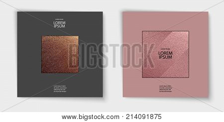 Modern And Stylish Minimal Design. Copper Glossy Background. Metallic Texture. Bronze Metal Texture.