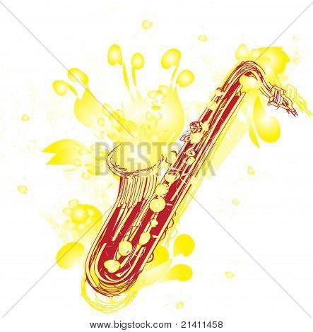 Abstraktní útržkovité Sax