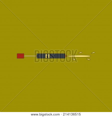 flat icon on stylish background Kids toy water gun