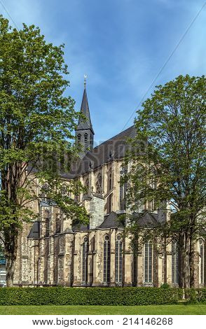 Altenberger Dom (St. Mary Assumption church) is church in Gothic style in former Cistercian monastery in Altenberg Germany. View from apse
