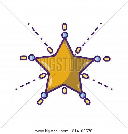 shiny star merry chritsmas decoration vector illustration