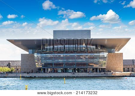 Copenhagen Denmark - July 25 2014: Opera House In Copenhagen Denmark In A Summer Day On July 25 2014