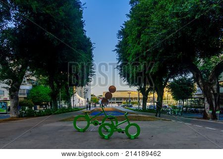 Rothschild Boulevard And Ha-bima Square, In Tel-aviv