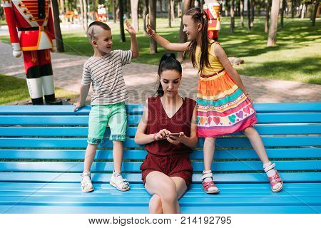Child's arrangement behind mother's back. Secret treaty. Family lifestyle. Reckless babysitter