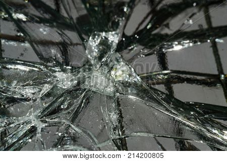 cracked glass cracked glass macro photo in the context of