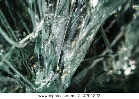 cracked glass cracked glass macro photo in the context of