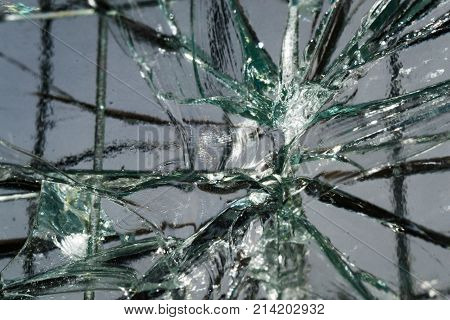 cracked glass cracked glass macro photo in the context of