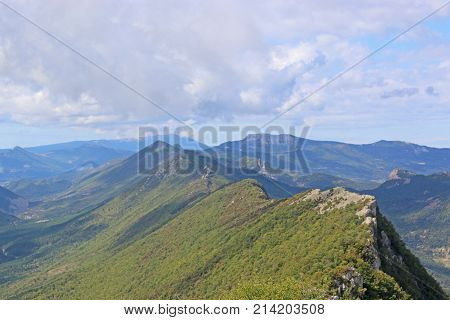 Chabre mountain in the French Alps in summer