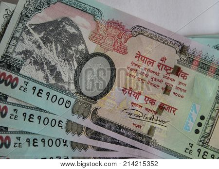 Nepalese Banknotes 1000 Rupees