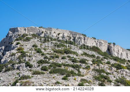 The Calanque de Morgiou one of the biggest calanques located between Marseille and Cassis France