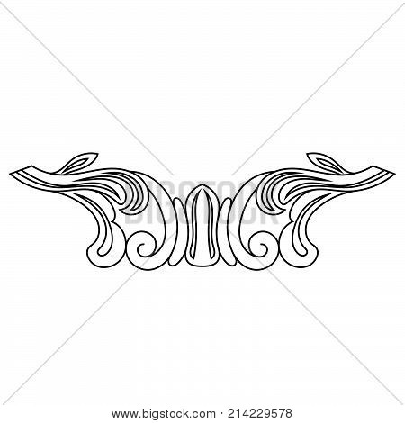 Black vintage ornament, baroque ornament, scroll ornament, engraving ornament, border ornament, floral ornament, retro pattern, antique pattern, style acanthus pattern, foliage pattern, swirl pattern decorative pattern, filigree pattern. vector