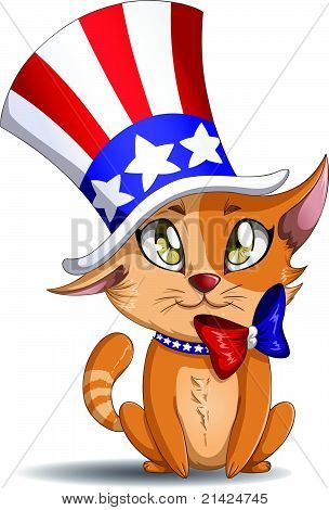 Giorno dell'indipendenza gattino