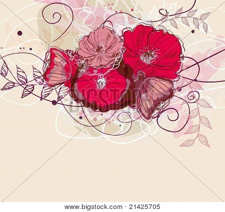Floral abstrato