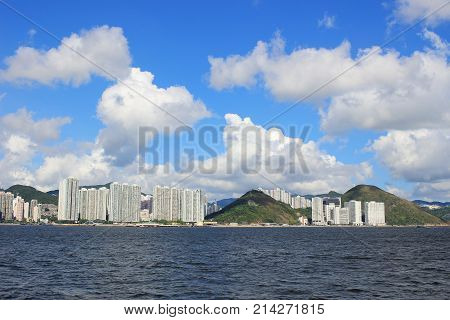 From East Lamma Channel View Of Hk