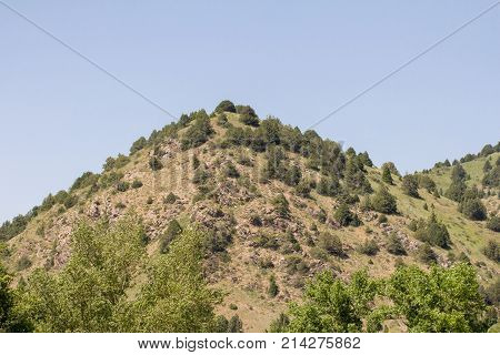 beautiful nature. Mountains in Kazakhstan . In the park in nature