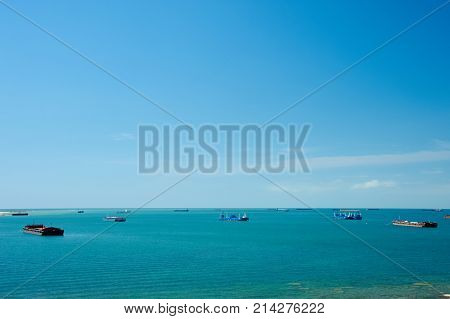 On the shore of the Caspian Sea. Caspian Sea in Kazakhstan.
The Caspian Sea is the largest enclosed inland body of water on Earth by area, variously classed as the world's largest lake or a full-fledged sea.