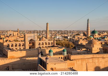 Ichan Kala At Sunset. Khiva