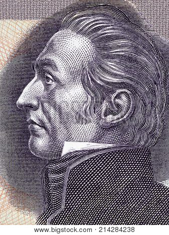 Jose Gervasio Artigas portrait from Uruguayan Pesos