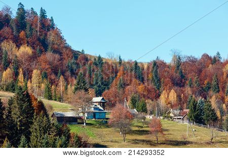 Autumn Carpathian Village (ukraine).