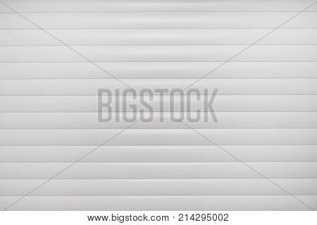 Aluminum white industrial roller shutters background, texture