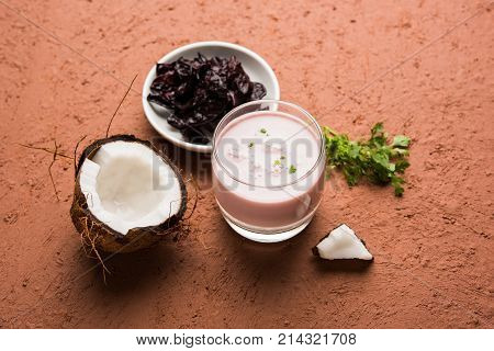 Solkadhi or sol kadhi, A famous drink from Goa or Maharashtra`s Konkan region