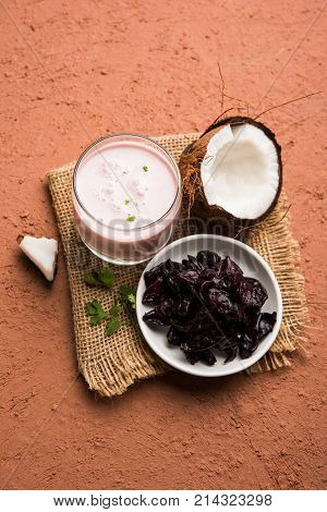Solkadhi or sol kadhi, A famous drink from Goa or Maharashtra`s Konkan region