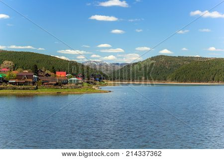 Landscape With The Top Of The Mountain Yamantau,bashkortostan,russia