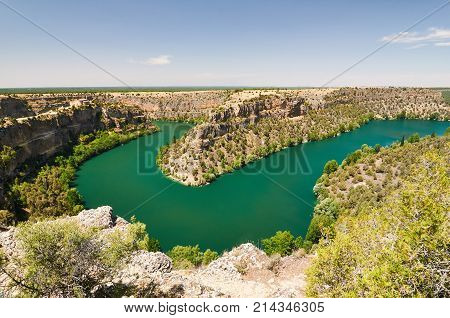 Duraton Canyon In Segovia, Spain