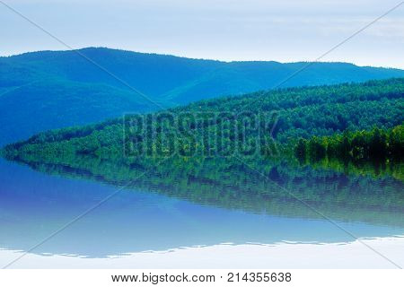 Beautiful Panorama Of Mountain Lakes