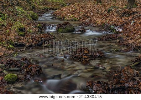 Bansky creek near Spania Dolina village near Banska Bystrica city