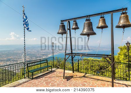 Church Bells In The Monastery Of St. Patapios In Greece