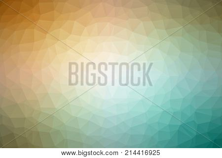 Triangle mosaic low polygonal abstract background. Illustration. Colorful polygon gradient futuristic horizontal pattern.