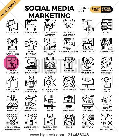 Social Media Marketing Icons