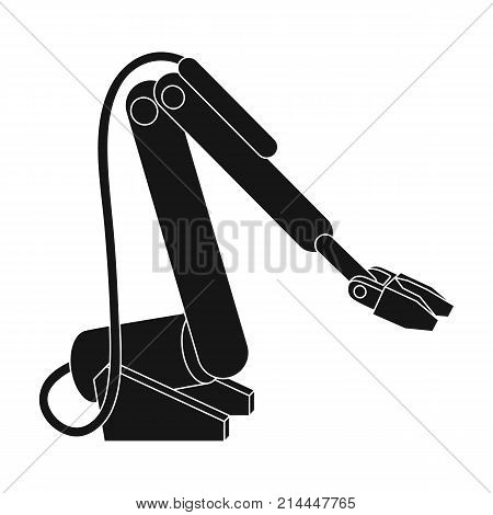 Machine, single icon in black style.Machine, vector symbol stock illustration .