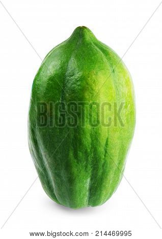 Papaya isolated on white backgroound. Isolated, Fresh, Orange, Healthy, Natural, Seed, Raw, Food