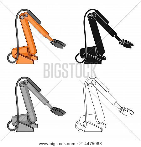 Machine, single icon in cartoon style.Machine, vector symbol stock illustration .