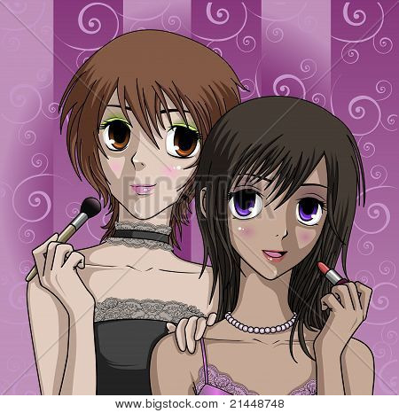 Two Girls Makeup
