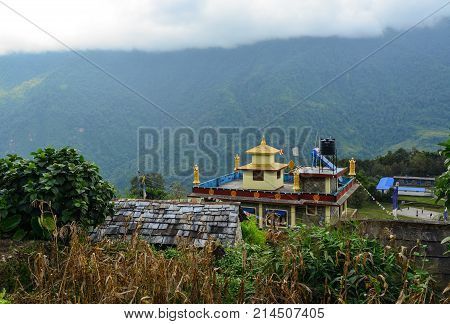 Mountain Village In Grandruk, Nepal