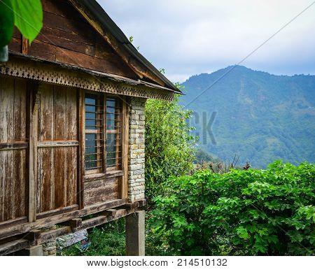 Mountain Village In Grandruk, Nepal