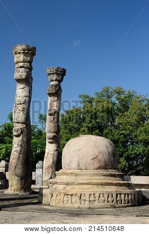 Sri Lanka Polonnaruwa ruin was the second capital of Sri Lanka after the destruction of Polonnaruwa. Nissankalata Mandapa temple