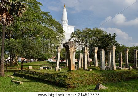 Sri Lanka Anuradhapura ruin historical capital city of the Sinhalese Buddhist state on Sri Lances. Mirisavatiya Dagoba Stupa