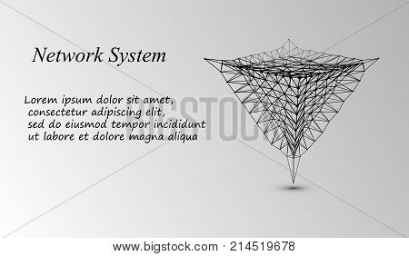 3D Geometric Vector Background For Business Or Science Presentation.